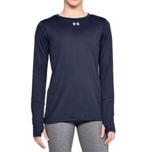 Under Armour Women's UA Long Sleeve 2.0 Locker Tee Size 2XL  XXL Midnight Navy
